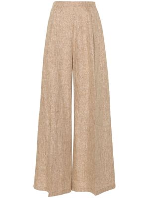 Forte Forte lurex high-waist palazzo trousers - Gold