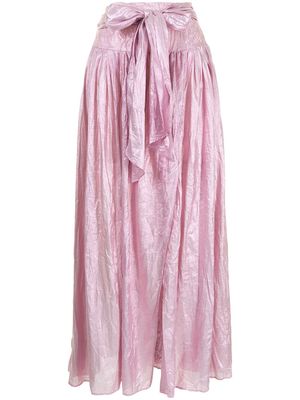 Forte Forte metallic high-waisted skirt - Pink