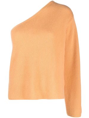Forte Forte one-shoulder ribbed-knit jumper - Orange