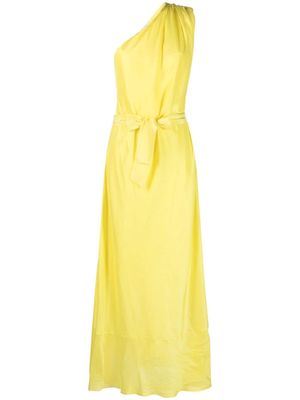 Forte Forte one-shoulder silk maxi dress - Yellow