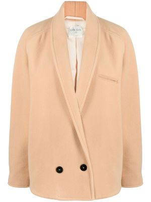 Forte Forte oversized double-breasted jacket - Neutrals