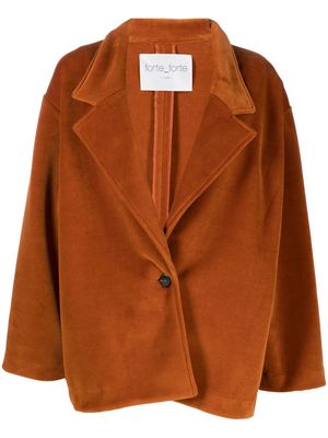 Forte Forte oversized drop-shoulder jacket - Orange