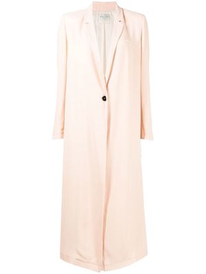 Forte Forte oversized single-breasted button coat - Pink