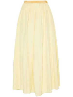 Forte Forte pleat-detail skirt - Yellow