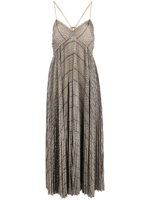 Forte Forte pleated empire-line dress - Gold