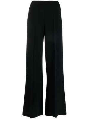 FORTE FORTE pressed-crease flared trousers - Black