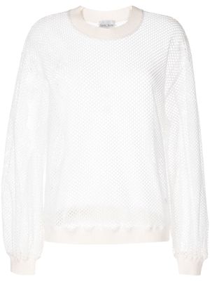Forte Forte relaxed mesh sweatshirt - White