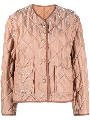 Forte Forte reversible quilted satin jacket - Neutrals