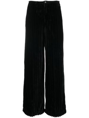 Forte Forte ribbed wide-leg trousers - Black