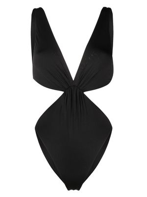 Forte Forte ruched cut-out swimsuit - Black