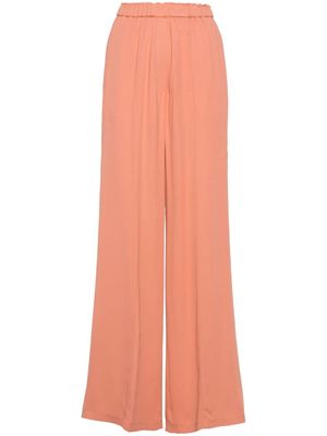 Forte Forte ruched wide-leg trousers - Orange
