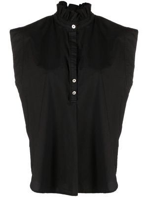Forte Forte ruffled cotton shirt - Black