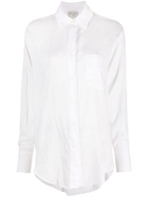 Forte Forte semi-sheer cotton-silk shirt - White