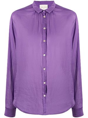 Forte Forte semi-sheer long-sleeved shirt - Purple