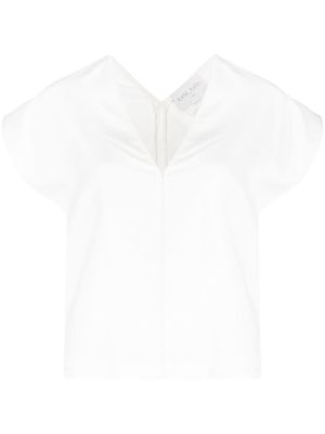 Forte Forte side slit detail blouse - White