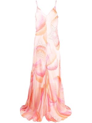 Forte Forte silk graphic-print gown - Pink