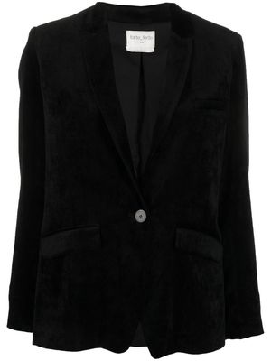 FORTE FORTE single-breasted velvet blazer - Black