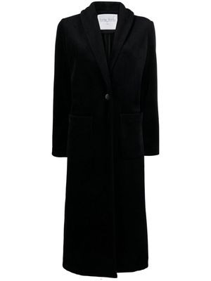 Forte Forte single-breasted velvet coat - Black