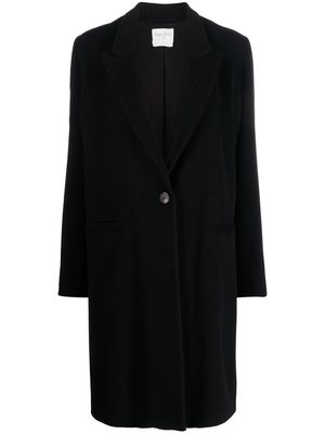 Forte Forte single-breasted wool-cashmere coat - Black
