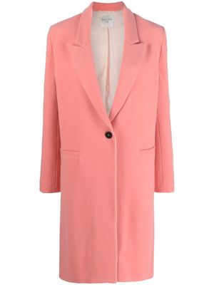 Forte Forte single-breasted wool-cashmere coat - Pink