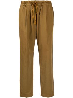 Forte Forte straight-leg drawstring trousers - Brown