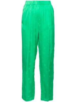 Forte Forte straight-leg jacquard trousers - Green