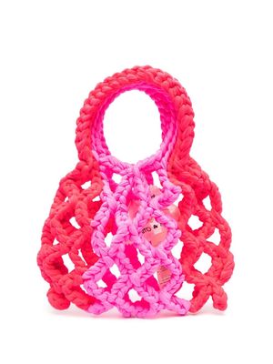 Forte Forte stretch crochet mini bag - Pink