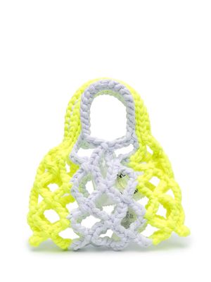 Forte Forte stretch crochet mini bag - White