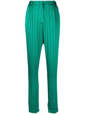 Forte Forte striped high-waisted trousers - Green