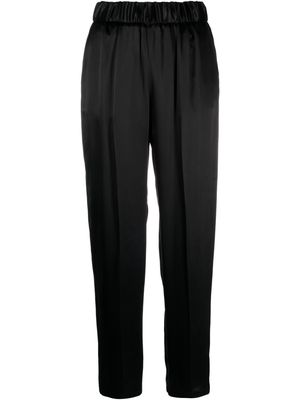 Forte Forte tapered satin trousers - Black