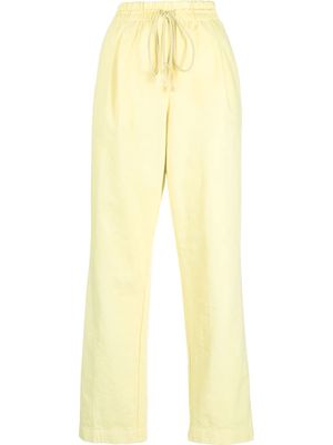Forte Forte three-pocket drawstring-waist trousers - Yellow