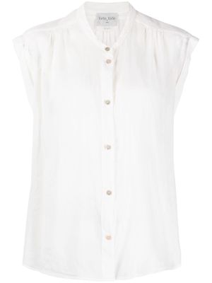Forte Forte V-neck cotton-blend shirt - White