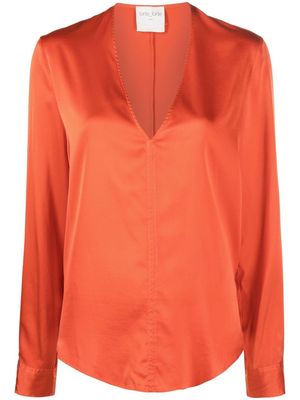 Forte Forte V-neck long-sleeve blouse - Orange
