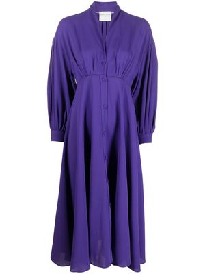 Forte Forte V-neck midi dress - Purple