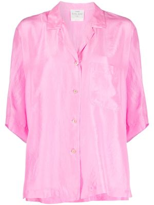 Forte Forte V-neck silk shirt - Pink