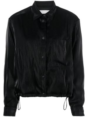 Forte Forte velvet padded shirt - Black