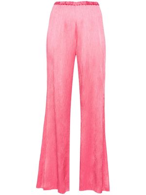 Forte Forte wide-leg crinkled trousers - Pink