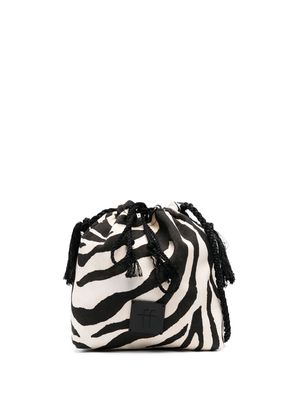 Forte Forte zebra-print shoulder bag - Black