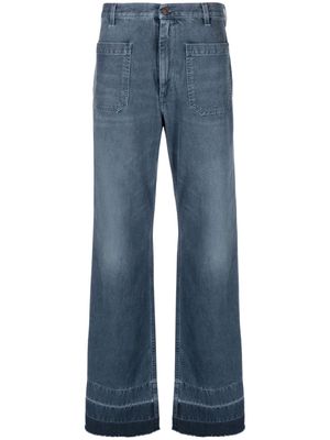 Fortela high-waist wide-leg jeans - Blue