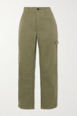 Fortela - Jerry Cotton-twill Straight-leg Cargo Pants - Green