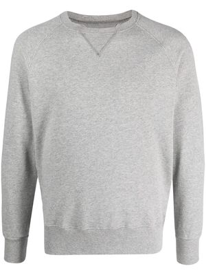 Fortela ribbed-trim cotton sweatshirt - Grey