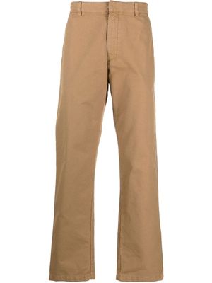 Fortela straight-leg cotton pants - Neutrals