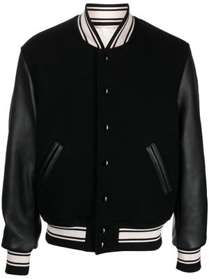 Fortela stripe-trimmed bomber jacket - Black