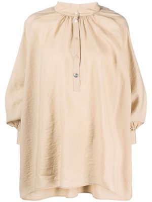 Fortela three-quarter length blouse - Neutrals