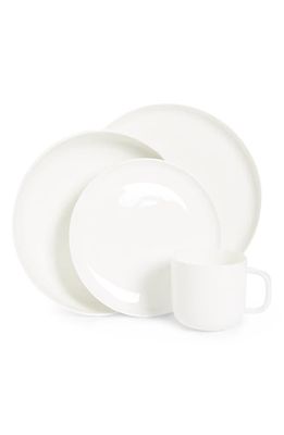 Fortessa Modern Coupe 16-Piece Dinnerware Set in White
