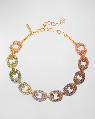 Fortuna Maxi Crystal Chain Necklace