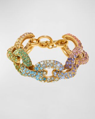 Fortuna Ombre Crystal Chain Bracelet