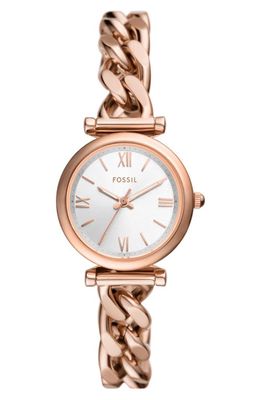 Fossil Carlie Bracelet Watch, 28mm in Rose Gold 