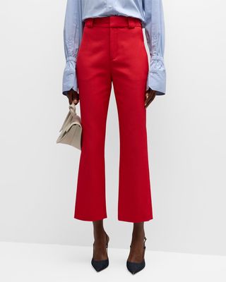 Foster Straight-Leg Cropped Pants