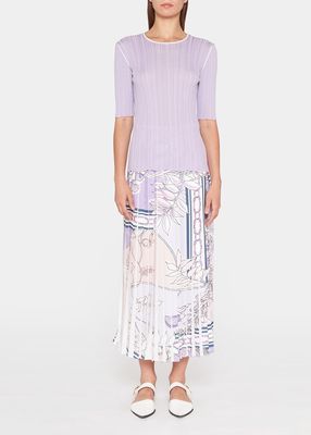 Foulard Printed Maxi Skirt